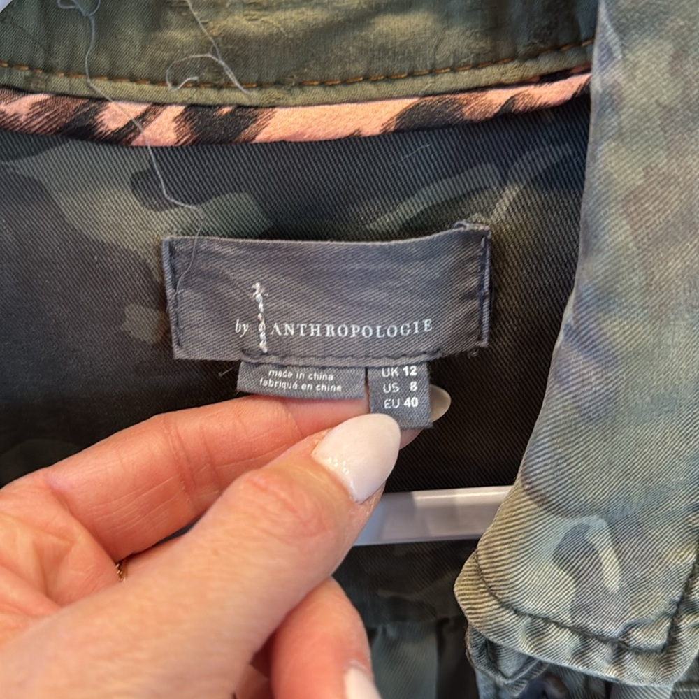 Anthropologie camo button up - Picture 4 of 5